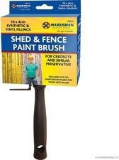 Shed Fence Paint Brush Wood