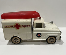 Vintage 1960s Tonka Rescue Squad Truck W/ Boat - All Original