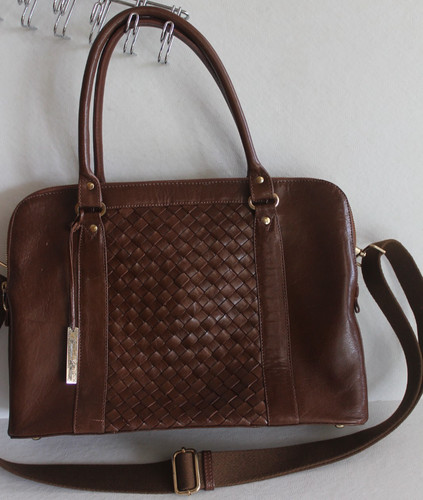 Ashwood leather woven - leather, tote