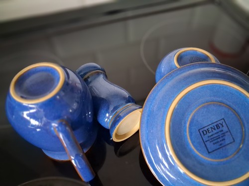 Denby imperial blue jug - blue,