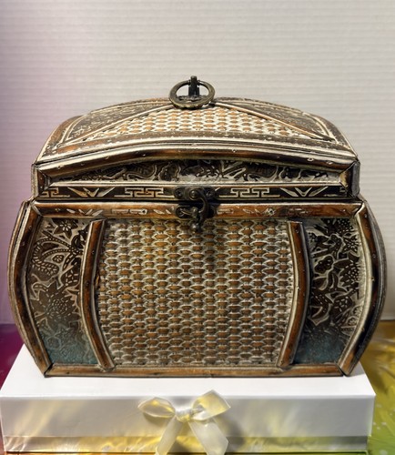 Vintage woven wood rattan - vintage,