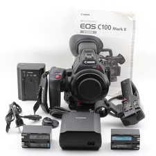Canon EOS C100 Mark II Body EF Mount Professional Cinema Camera Black
