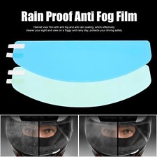 2x Universal Motorcycle Helmet Rainproof Film +Anti Fog Film Sticker Accessories