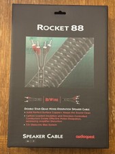 Audioquest Rocket 88 10’ Single Bi-Wire Speaker Cable With Attached Banana Plugs