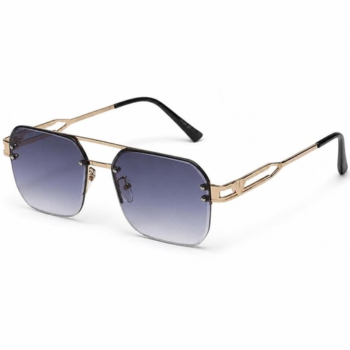 Rimless square sunglasses men - rimless,