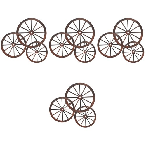 Wooden wagon wheel wall - wheel,