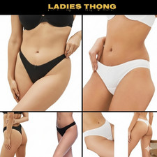 6 Pack Ladies G-String Thongs