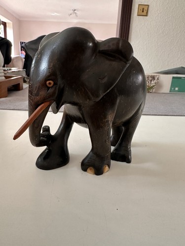 Ebony elephant 5cm wooden - ebony,