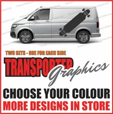 VW TRANSPORTER  GRAPHIC VOLKSWAGEN T4 T5 T6 CAMPER VAN DECALS skateboard  TR1