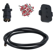 Trailer Light Electrics Rewire Kit Plug, Junction Box, 5m Cable / Wire Terminals