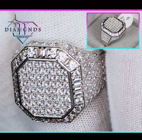 Simulated diamond ring mens - diamond, |