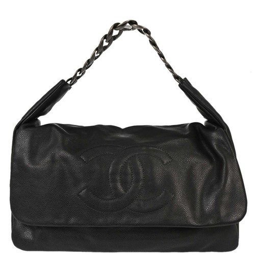 Chanel gray calfskin hobo bag - gray,