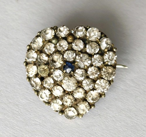 Antique heart brooch victorian - brooch,