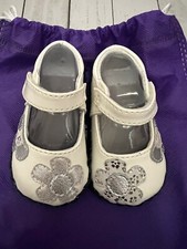 Pediped Abigail White Silver