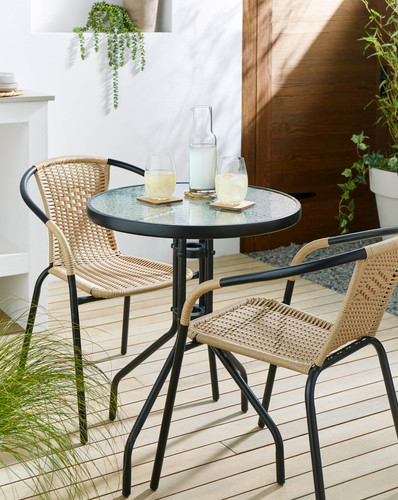 Rattan bistro set outdoor - bistro,