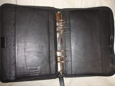 Filofax Black leather A5
