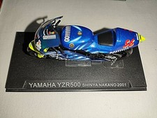 YAMAHA YZR 500 SHINYA NAKANO 2001 MOTORCYCLE 1/24 SCALE DIE CAST MODEL LARGE MOTORCYCLES