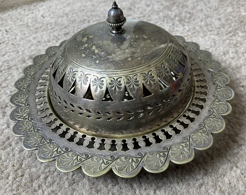 Vintage pierced silver plate - vintage,