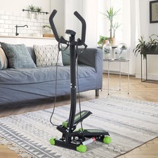 Twister Stepper Step Machine w/ Resistance Bands, LCD Display and Handlebar