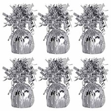 Silver Foil Balloon Weights - Pack of 6