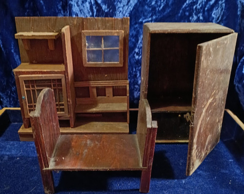 Spooky vintage wooden - vintage,