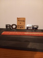 PEUGEOT BOXER Van REAR DOOR (boxer) BADGES LETTERS Missing X 