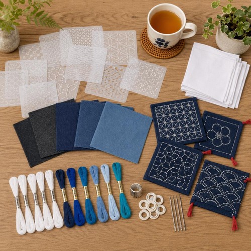 Sashiko stencil kit - kit, 45pcs
