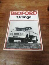 BEDFORD J TYPE (TJ RANGE) PETROL AND DIESEL TRUCKS SALES BROCHURE NOVEMBER 1977