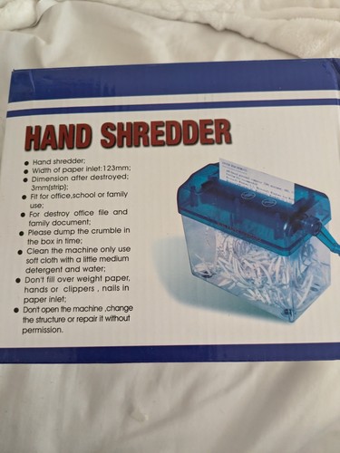 Paper shredder manual portable - paper,