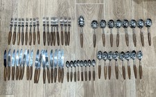 George Butler & Co Cutlery Set Wooden Handle 57 Pieces