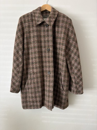 Vtg aquascutum tweed wool - wool, silk