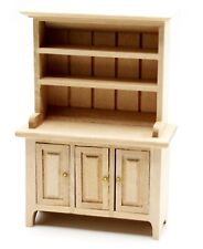 Dolls House Welsh Dresser Natural Finish Wooden 1:12 Scale Miniature K76 tumdee