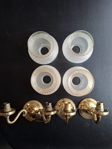 Three vintage brass - vintage, wall