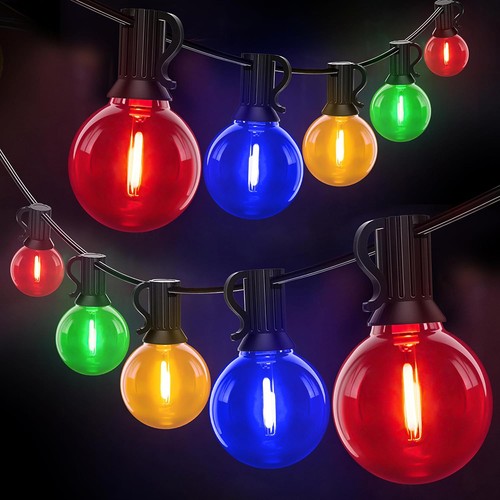 100ft coloured outdoor string - 100ft,