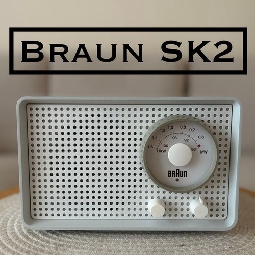 Braun sk2 tube radio vintage - braun,