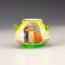 Royal Doulton Porcelain - Miniature Seriesware Dutch Scenes - A Harlem Vase