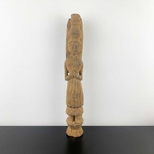 Wooden carved goddess statue