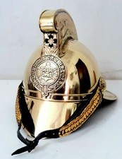 Dublin Fire Brigade Brass Fireman Officer Helmet Firefighter Helmet Replica GH36