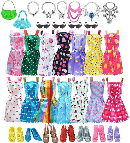 32pcs barbie doll clothes - 32pcs,
