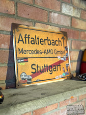 Affalterbach AMG Mercedes Road Sign Rusty  Worn Germany German Stuttgar