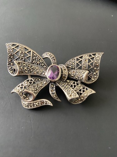 Vintage 925 silver marcasite - vintage,