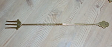 Modern style brass toasting fork 48cm long