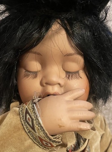 Porcelain sleeping baby - porcelain,