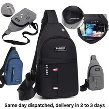 Men Chest Bag Pack Sport Shoulder Sling Cross Body Bag Travel Backpack