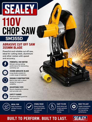 Sealey chop saw 110v abrasive - sealey,
