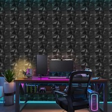 10Pack 3D Wall Panels Diamond Design Sound Proofing Panels for KTV Game Room