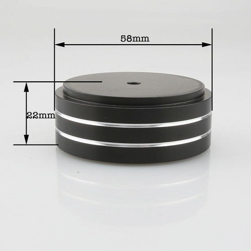4pcs aluminum black speaker - black,