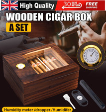 ✅Cedar Wood Cigar Humidor