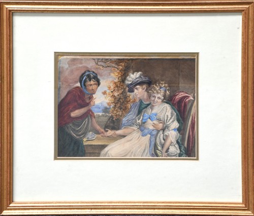 Vintage watercolour painting - watercolour,