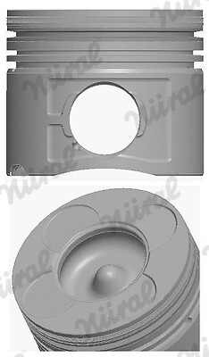 Nural 114400 piston oe - piston,